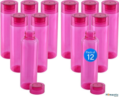 HOMESTIC 1000 ml Plastic Bottle(Pack of 12, Red)