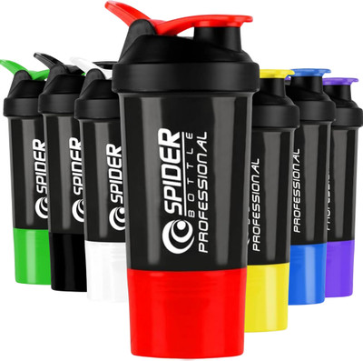 ZYRO 500 ml Plastic Shaker(Pack of 1, Red)