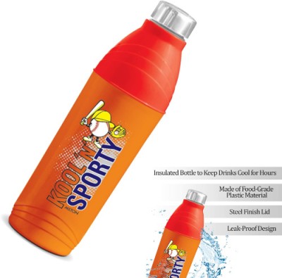 MILTON Kool N Sporty Water Bottle for Boys and Girls 1200 ml Bottle(Pack of 1, Orange, Plastic)