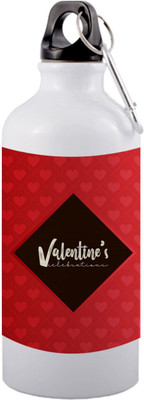 HeartInk 750 ml Aluminium Bottle(Pack of 2, White)