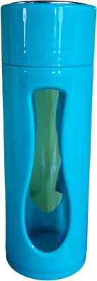 ONRR Collections Blue Glass Sipper Flask Bottle with classy design 250 ml Flask(Pack of 1, Blue, Plastic)