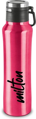 MILTON Gulp 600 575 ml Bottle(Pack of 1, Pink, Steel)