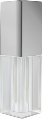 Zenvista Empty Lip Gloss Tube Square Shaped Bottle with Silver Plated Square Cap 5 ml Bottle(Pack of 5, White, Plastic)