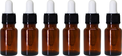 ceeyu 10 ml Glass Bottle(Pack of 6, Brown)