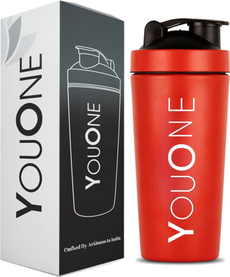 Youone 750 ml Steel Shaker(Pack of 1, Red)