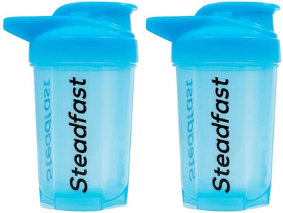 Steadfast NUTRITION 800 ml Plastic Shaker(Pack of 2, Blue)