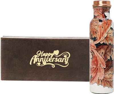 INTERNATIONAL GIFT 1000 ml Copper Bottle(Pack of 1, Multicolor)
