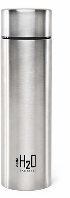 cello 1000 ml Steel Bottle(Pack of 1, Steel/Chrome)
