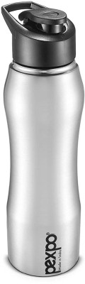 pexpo Stainless Steel Sports Water Bottle with Matt Finish, BISTRO 750 ml Bottle(Pack of 1, Silver, Steel)