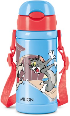 MILTON Charmy 450 Tom & Jerry Thermosteel Kids Water Bottle, Blue 400 ml Bottle(Pack of 1, Blue, Steel)