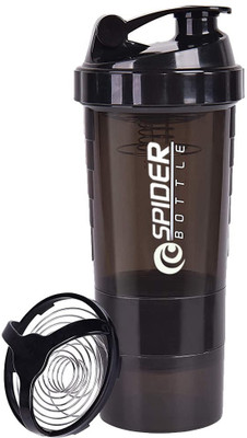 Da Novira 500 ml Plastic Shaker(Pack of 1, Black)