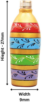 Terra Charms 1000 ml Clay Bottle(Pack of 1, Multicolor)