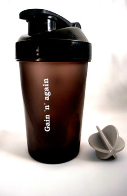 HM Nutrition 500 ml Plastic Shaker(Pack of 1, Black)