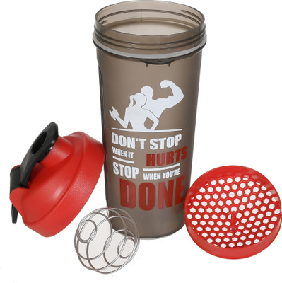 KUBER INDUSTRIES 800 ml Plastic Shaker(Pack of 1, Red)