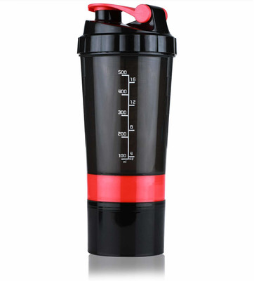 Spider Mart 500 ml Plastic Shaker(Pack of 1, Red)