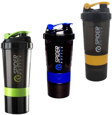 TRUE INDIAN 500 ml Plastic Shaker(Pack of 3, Multicolor)