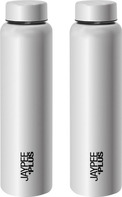 Jaypee Plus 1000 ml Stainless Steel Bottle(Pack of 2, Silver)