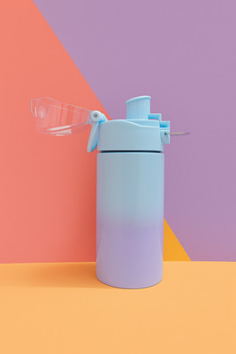 Ludrok 500 ml Steel Sipper(Pack of 1, Blue)