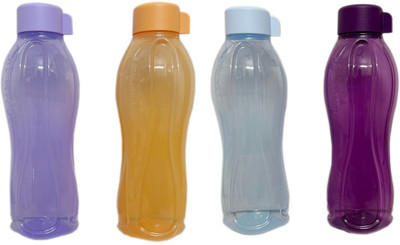TUPPERWARE 1000 ml Plastic Bottle(Pack of 4, Orange, Purple, Light Blue, Multicolor)