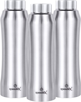 SPEEDEX ATELIER Stainless Steel Fridge Water Bottle for Home School Gym Boys & Girls Bo 1000 ml Bottle(Pack of 3, Silver, Steel)