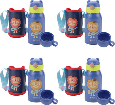 KUBER INDUSTRIES 500 ml Steel Sipper(Pack of 4, Blue)
