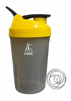 agis 500 ml Plastic Shaker(Pack of 1, Yellow)