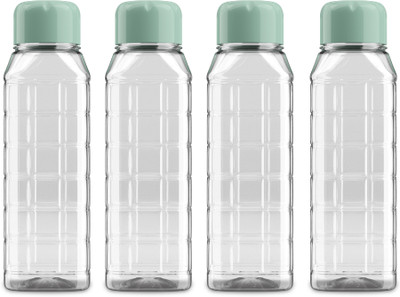 KOLORR Chess Pet Bottles Pack of 4 - Green 500 ml Bottle(Pack of 4, Clear, Green, Plastic)