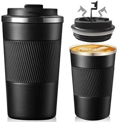 THE SILVERMADE 510 ml Steel Flask(Pack of 1, Black)