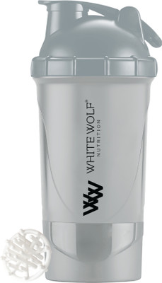 White Wolf 500 ml Plastic Shaker(Pack of 1, Grey)