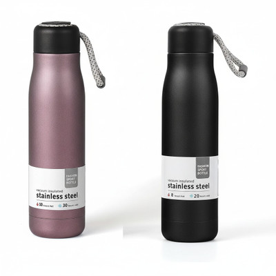 Sourav enterprise 1000 ml Stainless Steel Flask(Pack of 2, Multicolor)