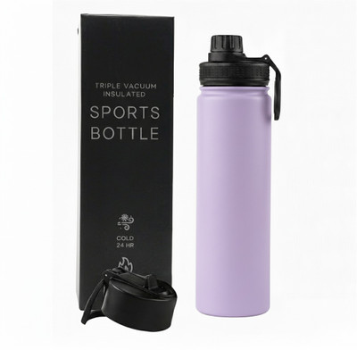 Great More 1000 ml Steel Flask(Pack of 1, Purple)