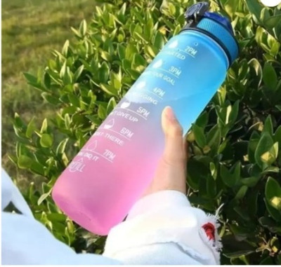 DANGIGEV 1000 ml Plastic Bottle(Pack of 1, Light Blue)