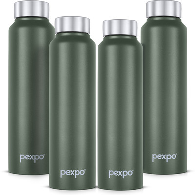 pexpo 750 ml Steel Bottle(Pack of 4, Green)