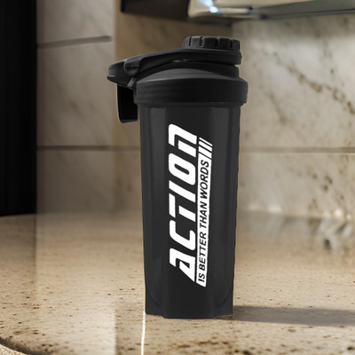 TRUE INDIAN 700 ml Plastic Shaker(Pack of 1, Black)