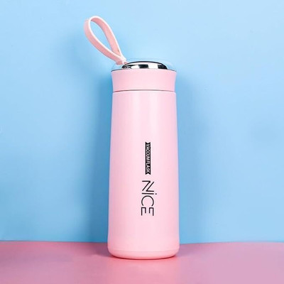 GRANSI Nice Glass Water Bottle (1 piece,400 ML)MULTI COLOR 400 ml Bottle(Pack of 1, Multicolor, Plastic)