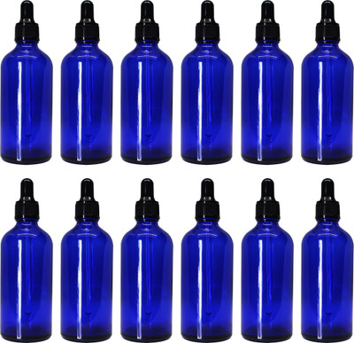 ceeyu 100 ml Glass Bottle(Pack of 12, Blue)