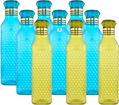 Heart Home 1000 ml Plastic Bottle(Pack of 9, Multicolor)