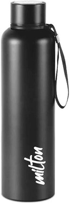 MILTON 1050 ml Steel Bottle(Pack of 1, Black)