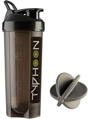 LIONFIT 700 ml Plastic Shaker(Pack of 1, Black)