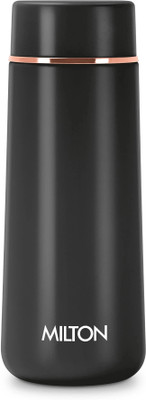 MILTON 310 ml Steel Flask(Pack of 1, Black)