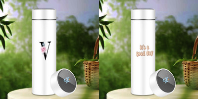 Giftsland 500 ml Steel Flask(Pack of 2, Multicolor)