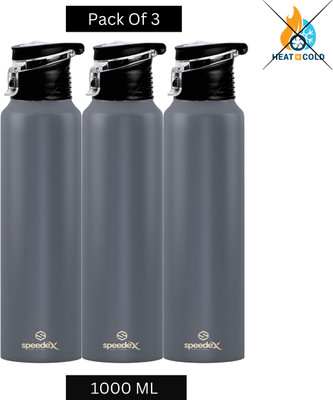 SPEEDEX 1000 ml Steel Sipper(Pack of 3, Grey)
