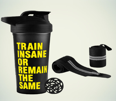 TRUE INDIAN 700 ml Plastic Shaker(Pack of 2, Yellow)