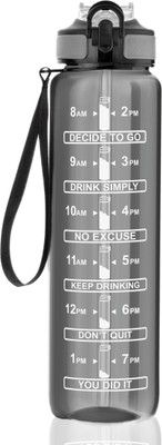 BeastBull 1000 ml Plastic Sipper(Pack of 1, Black)