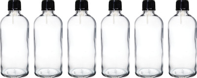 ceeyu 100 ml Glass Bottle(Pack of 6, Clear)