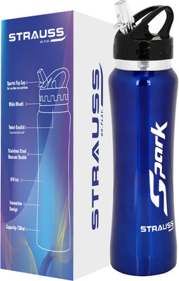 Strauss 750 ml Steel Shaker(Pack of 1, Blue)