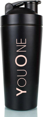 Youone 750 ml Steel Shaker(Pack of 1, Black)