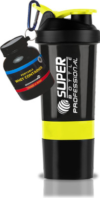 COOL INDIANS 500 ml Plastic Shaker(Pack of 2, Yellow)
