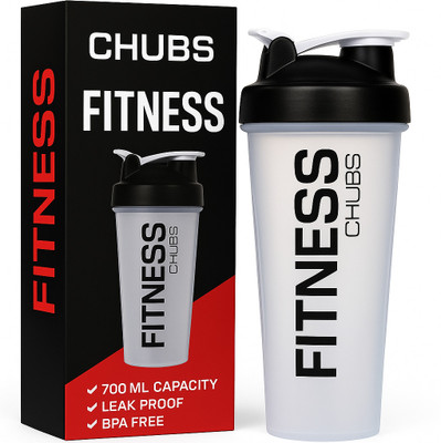 Chubs 700 ml Plastic Shaker(Pack of 1, Off White)