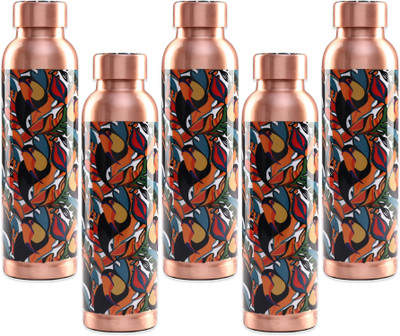 KUBER INDUSTRIES 950 ml Copper Bottle(Pack of 5, Copper)